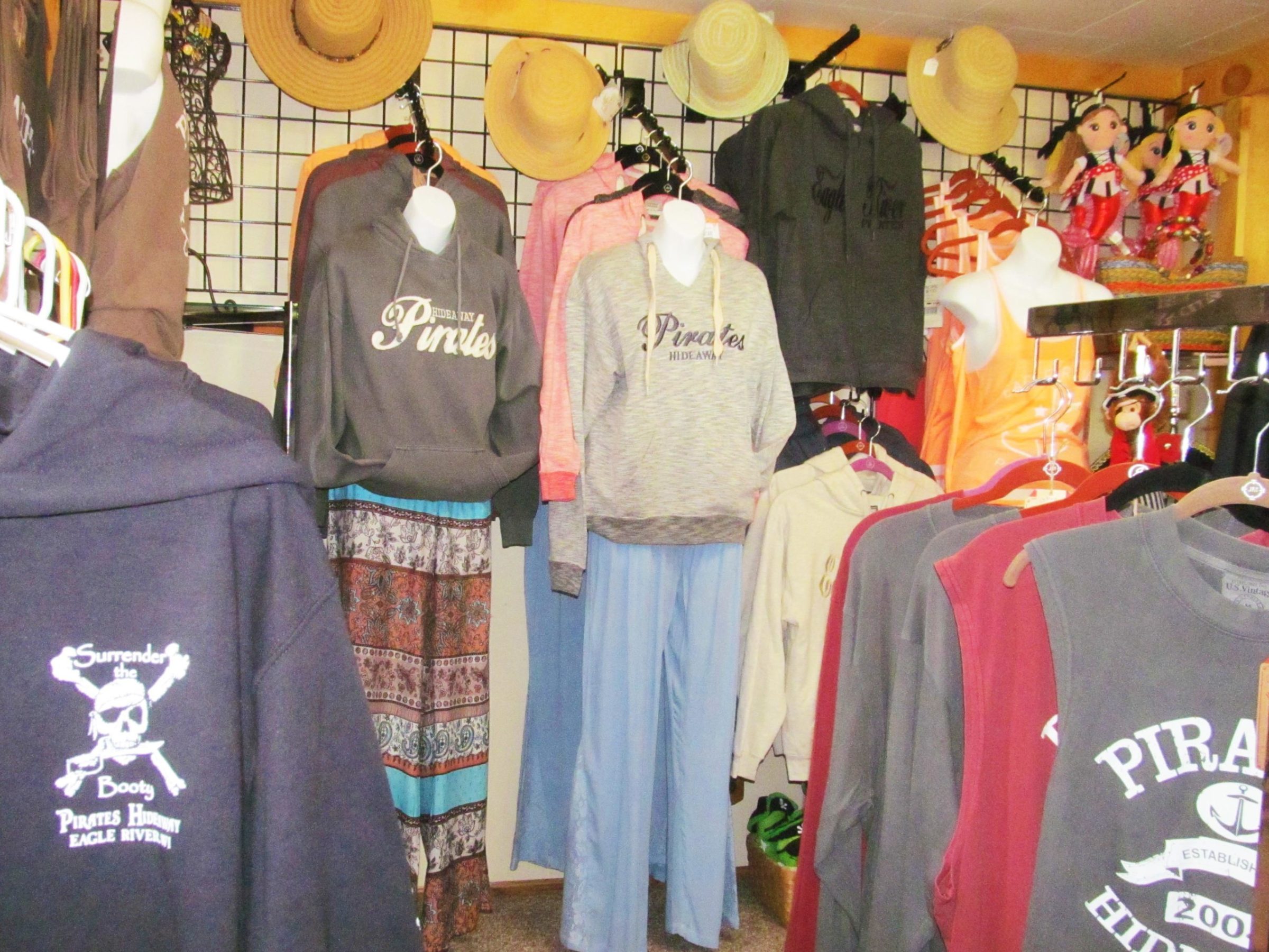 a bunch of items that are hanging on the wall