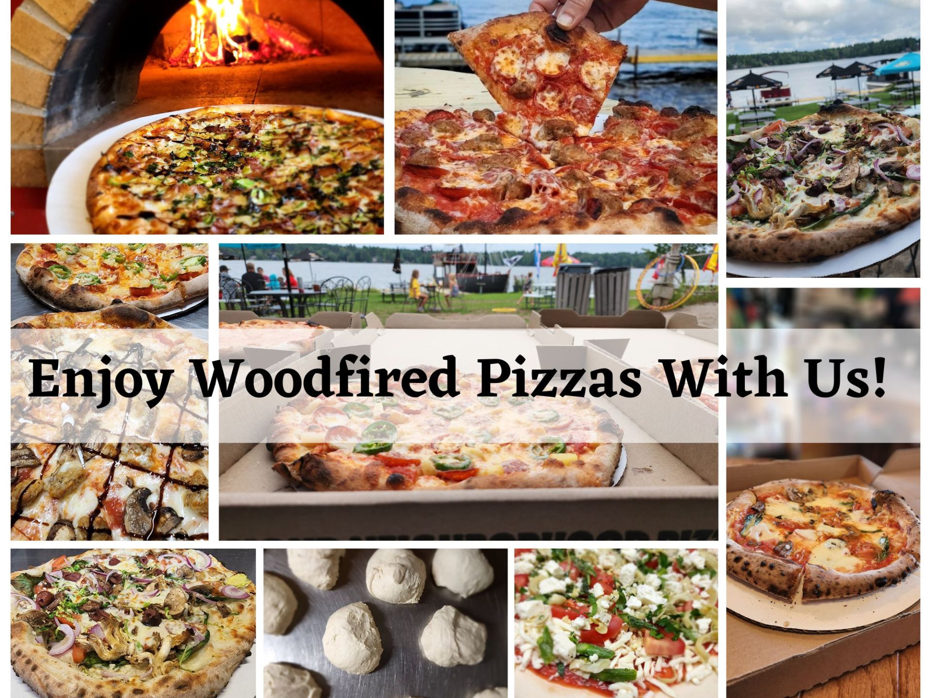 a bunch of different types of food